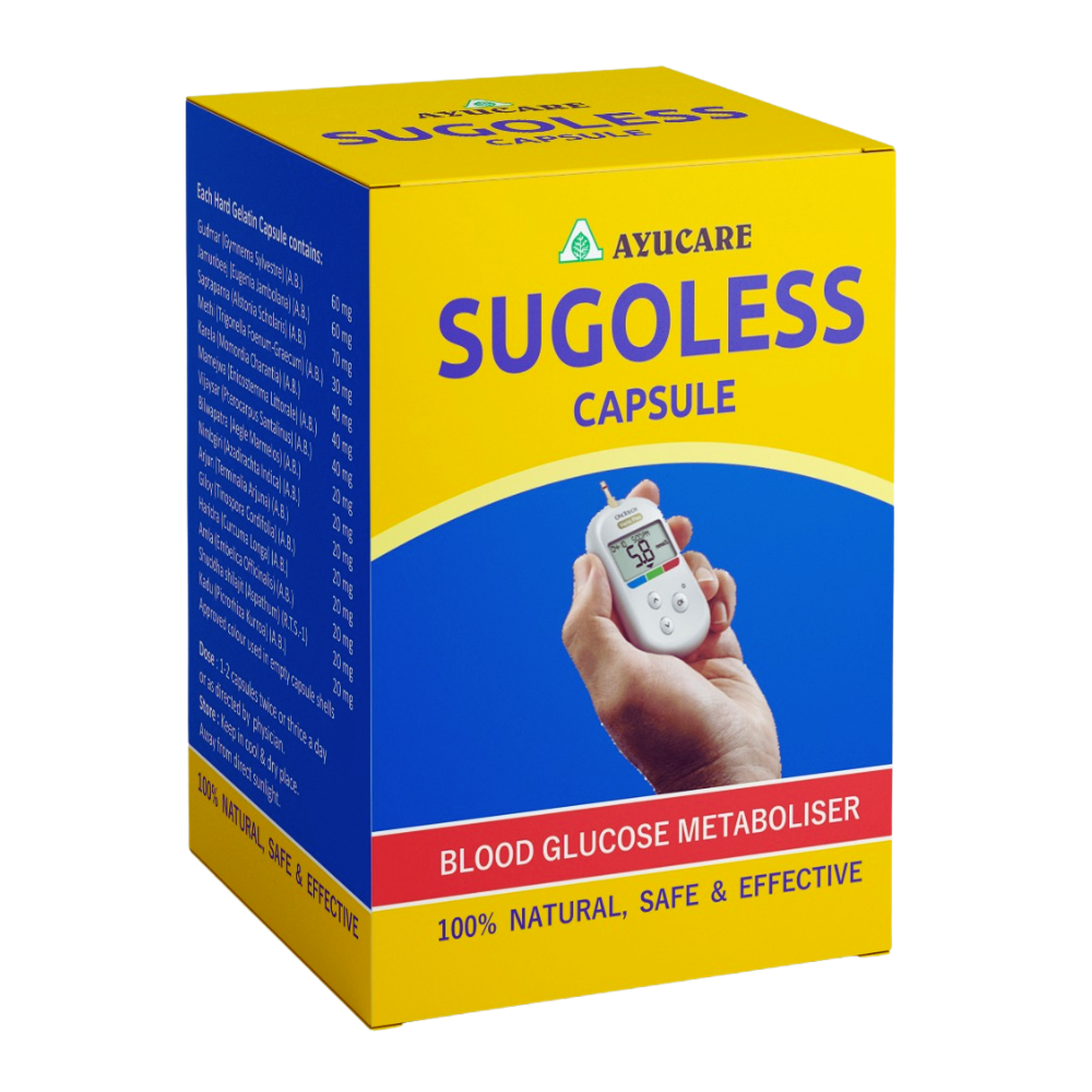 Diabetes – Sugoless Capsules 30 cap X 3 Pcs
